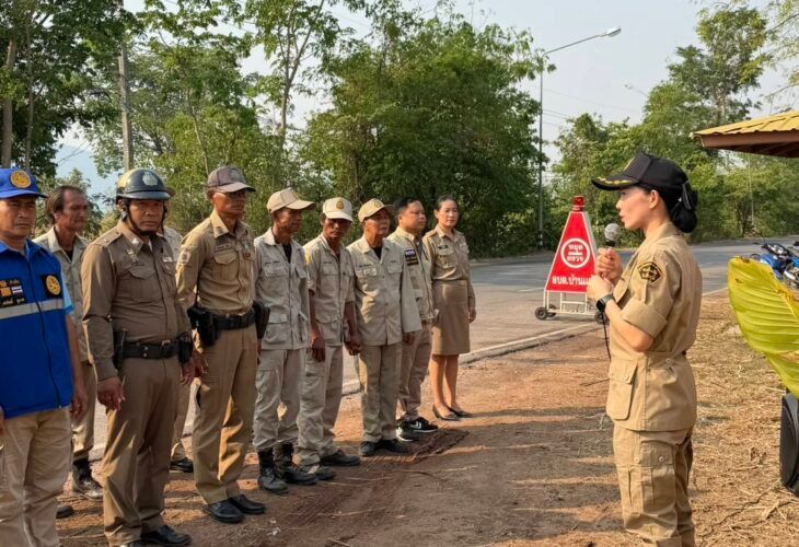 จุดบริการประชาชนเพื่อป้องกันและลดอุบัติเหตุทางถนนในช่วงเทศกาลสงกรานต์ ประจำปี 2569