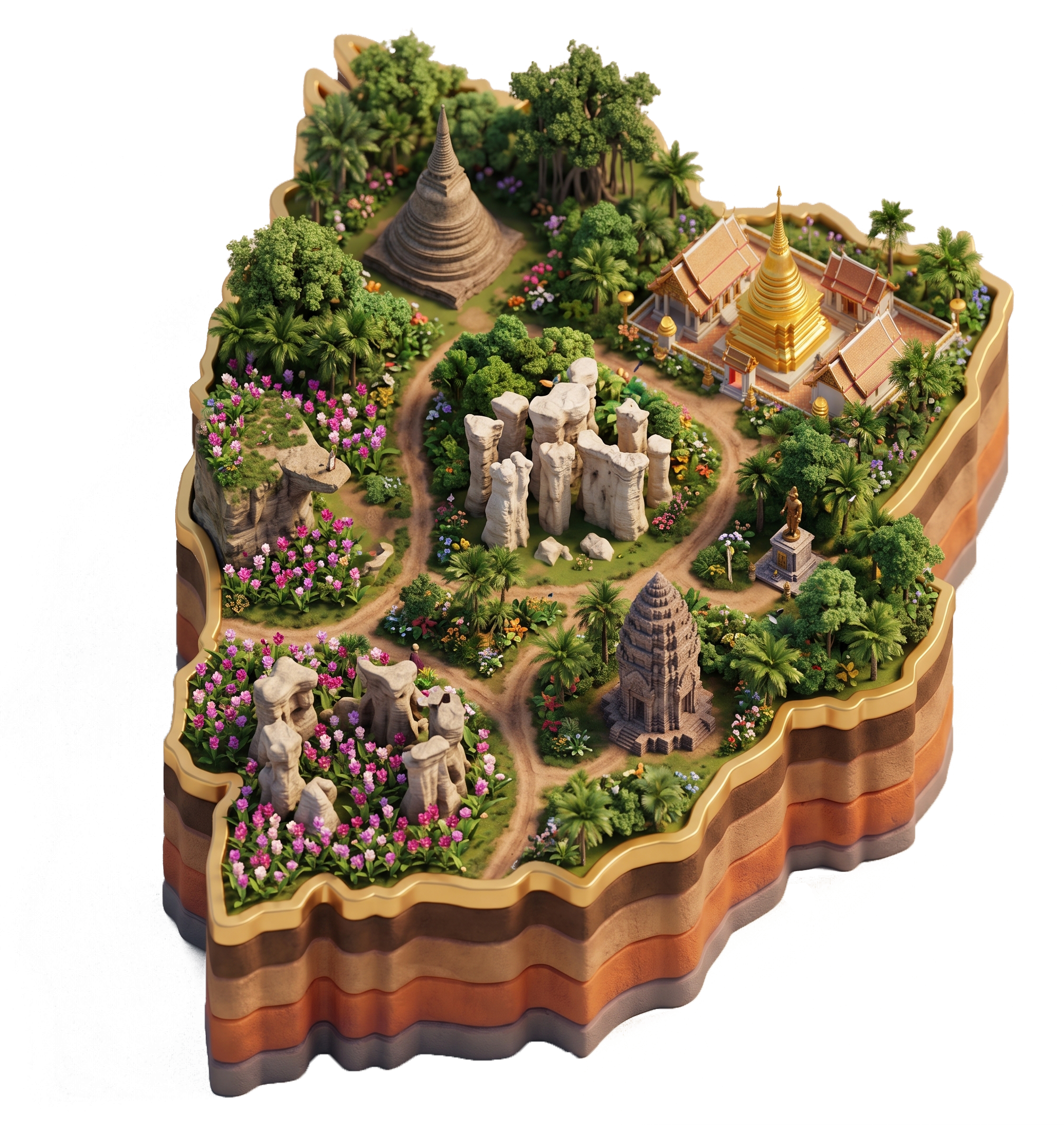 Chaiyaphum Tourism Map